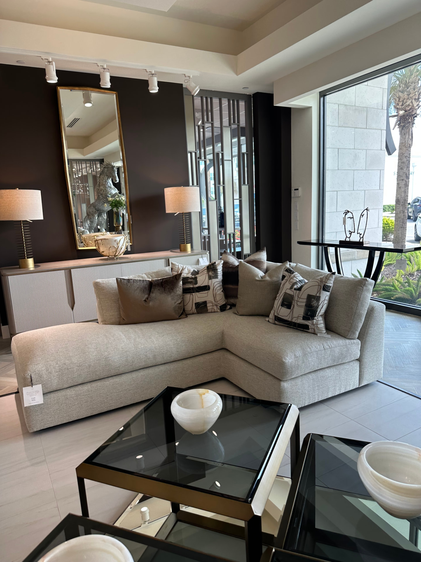Inside the Clive Daniel Home showroom in Sarasota